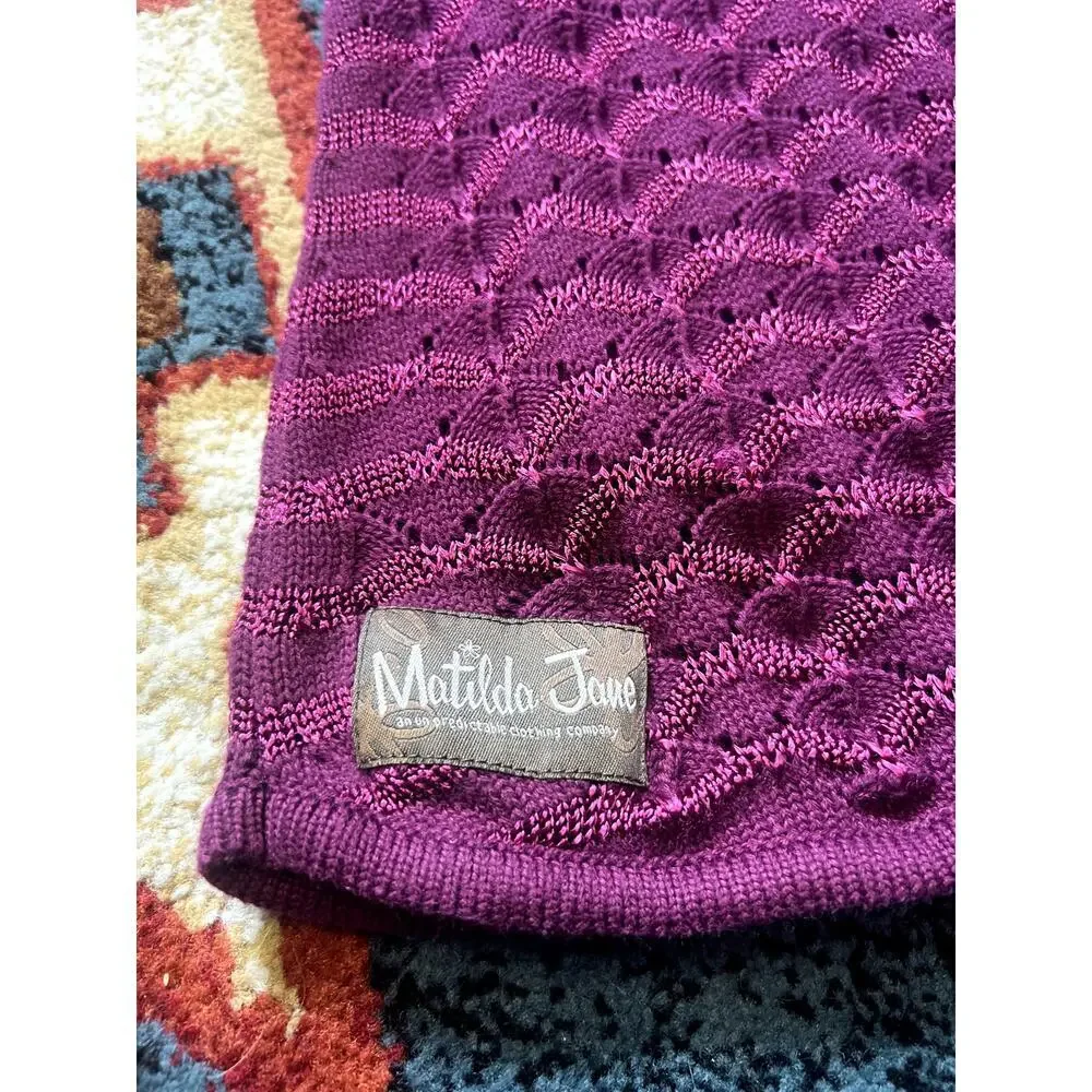 Matilda Jane Paint By Number Aurora Purple Jumper Sleeveless Dress Kids Size 10